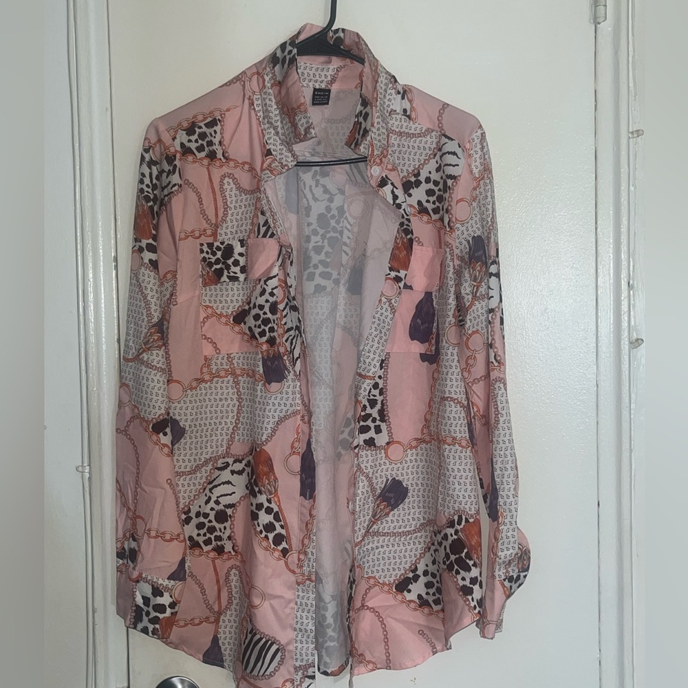 SHEIN button down top
